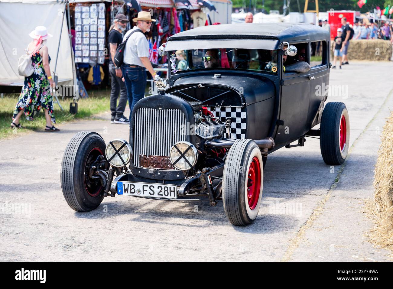 FINOWFURT, GERMANY - JUNE 28, 2024: The custom hot rod. Roadrunner's ...