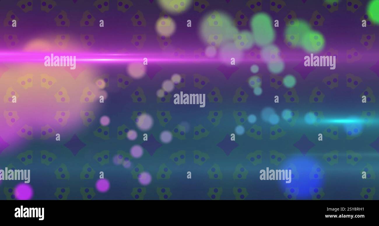 Animation moving colourful shapes spots hi-res stock photography and ...