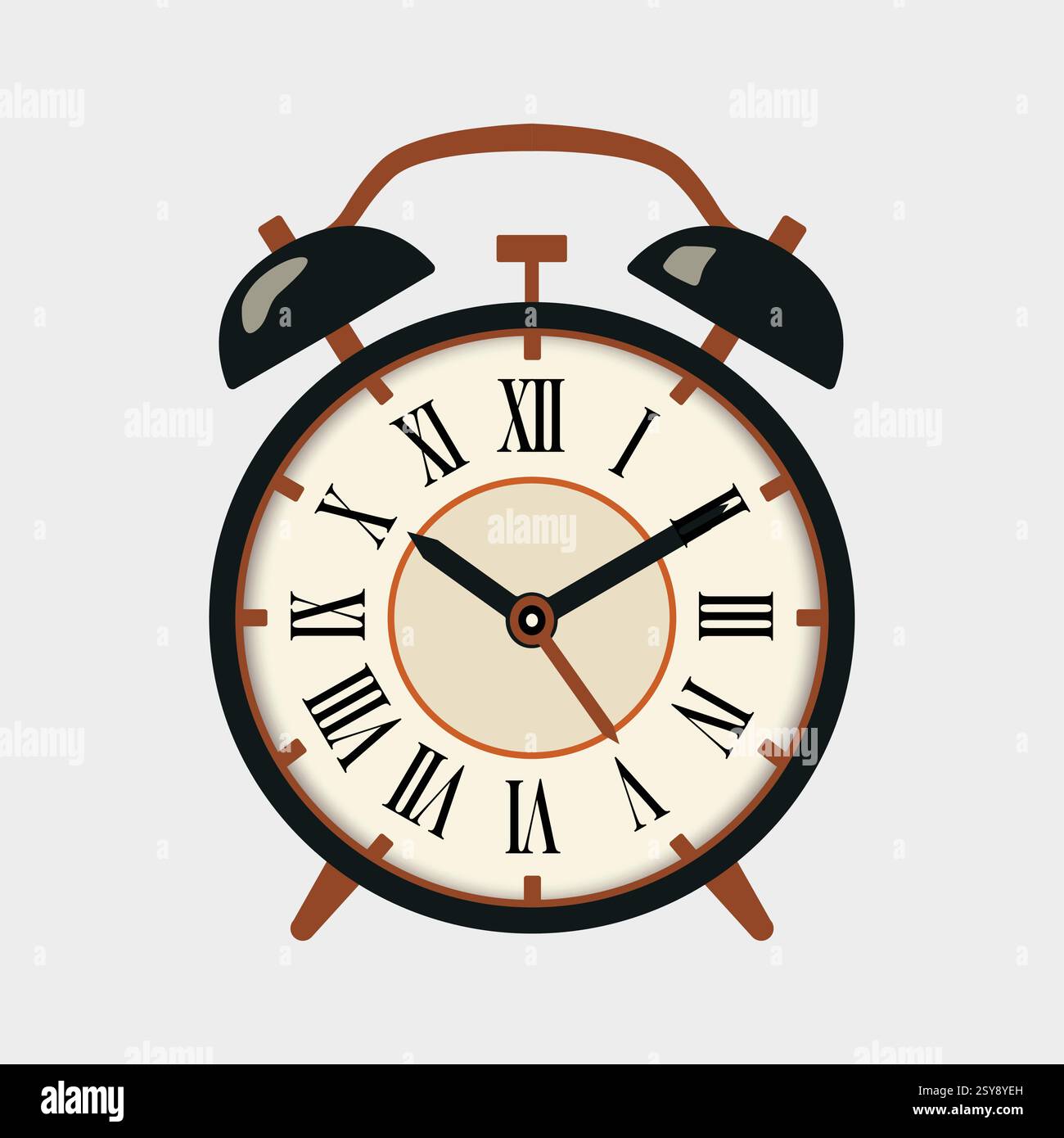 Retro and vintage Alarm Clock Vector Design Stock Vector