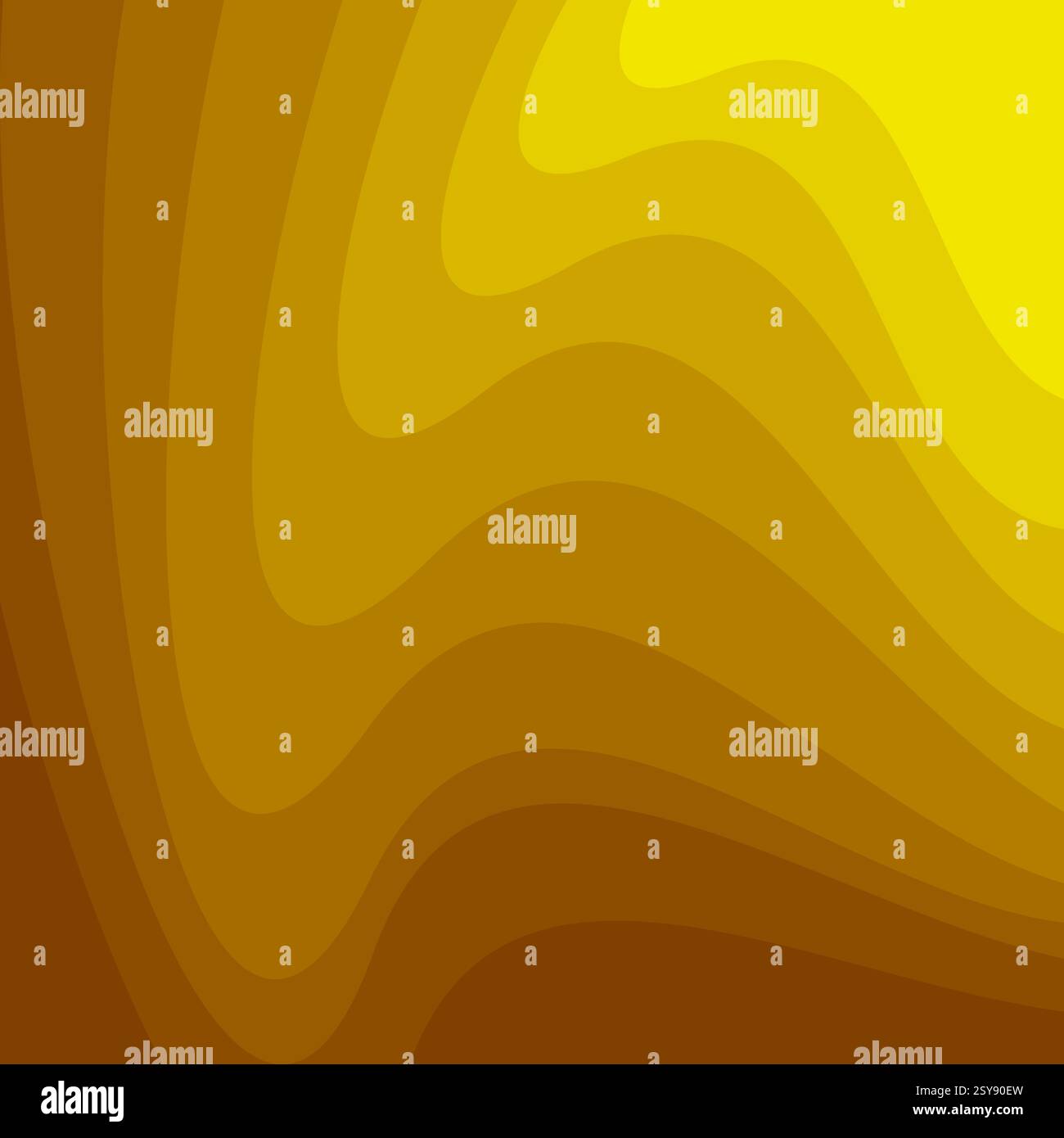 Abstract Yellow and Brown Wave Pattern vector illustration Stock Vector