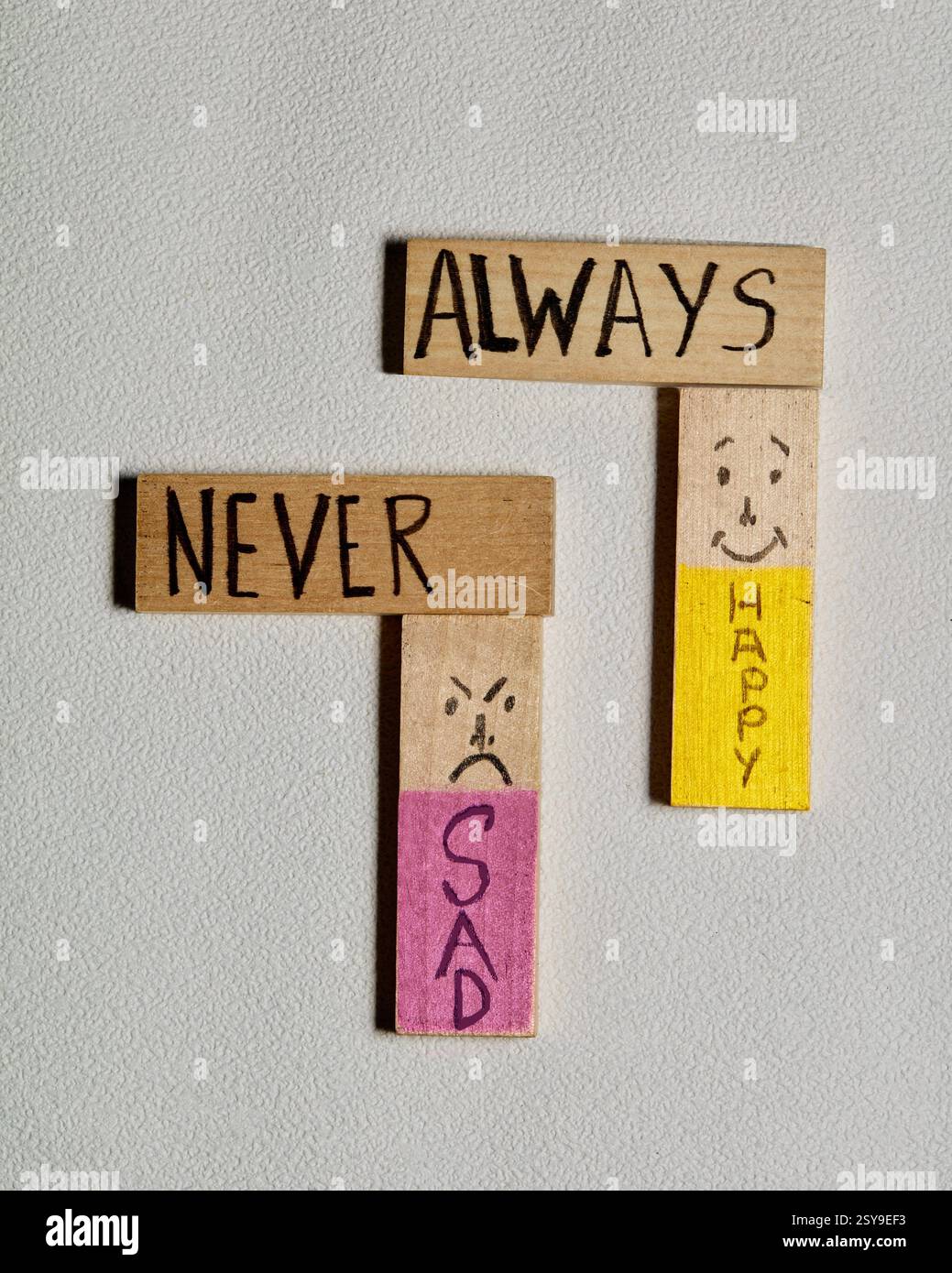 Never say never. Stock Photo