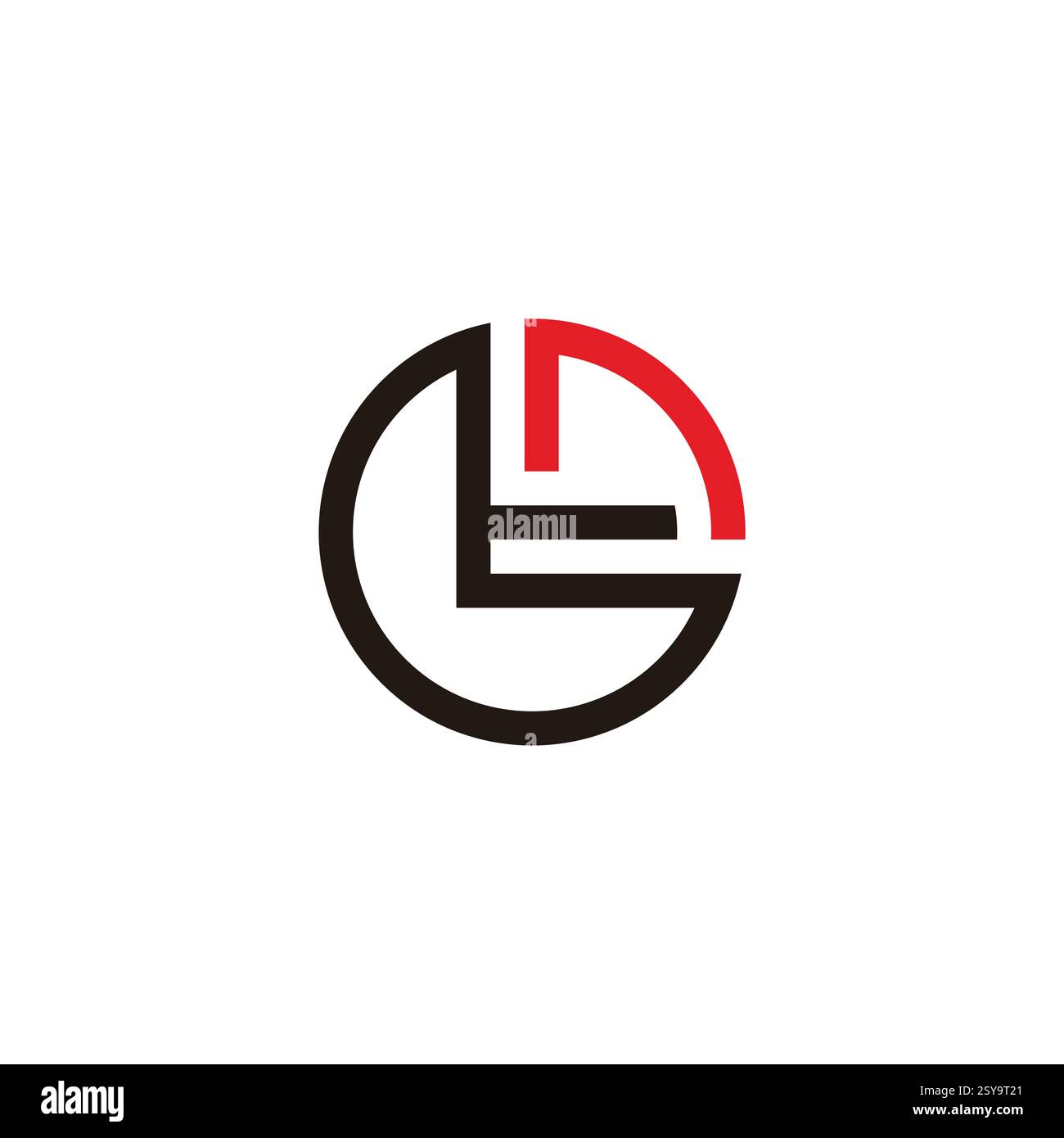 letter tn arrow circles geometric lines logo vector Stock Vector