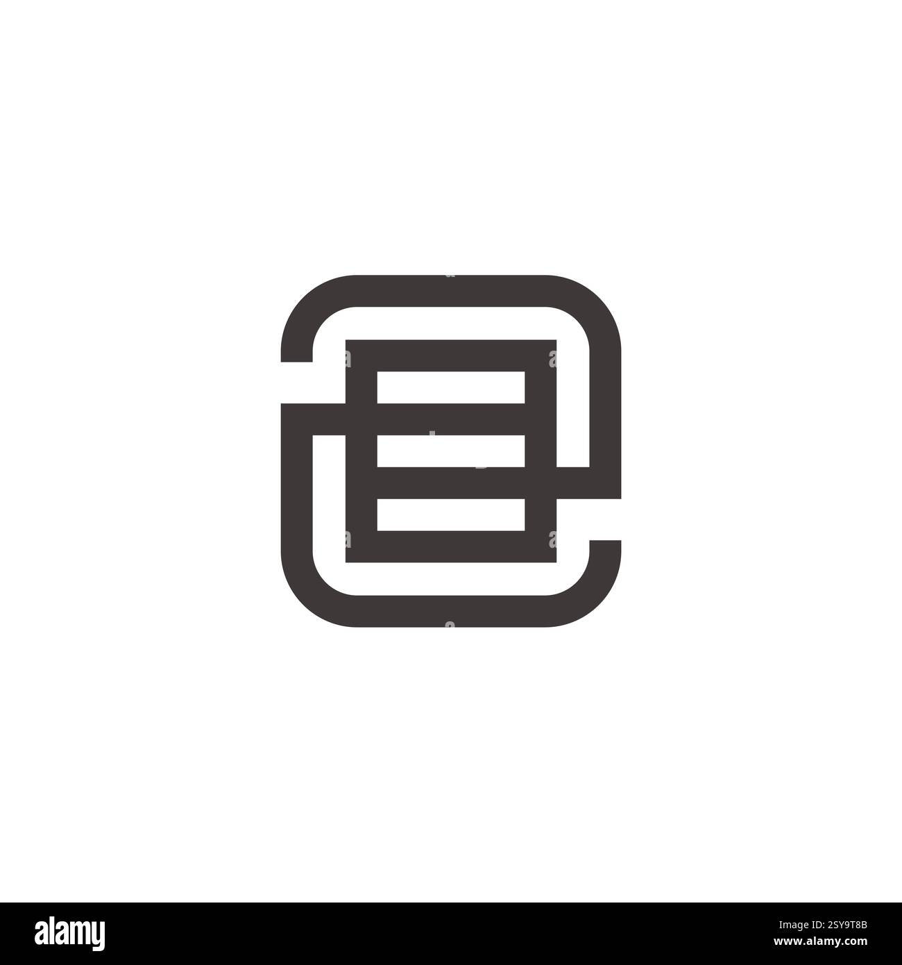 number 28 safe cupboard geometric logo vector Stock Vector