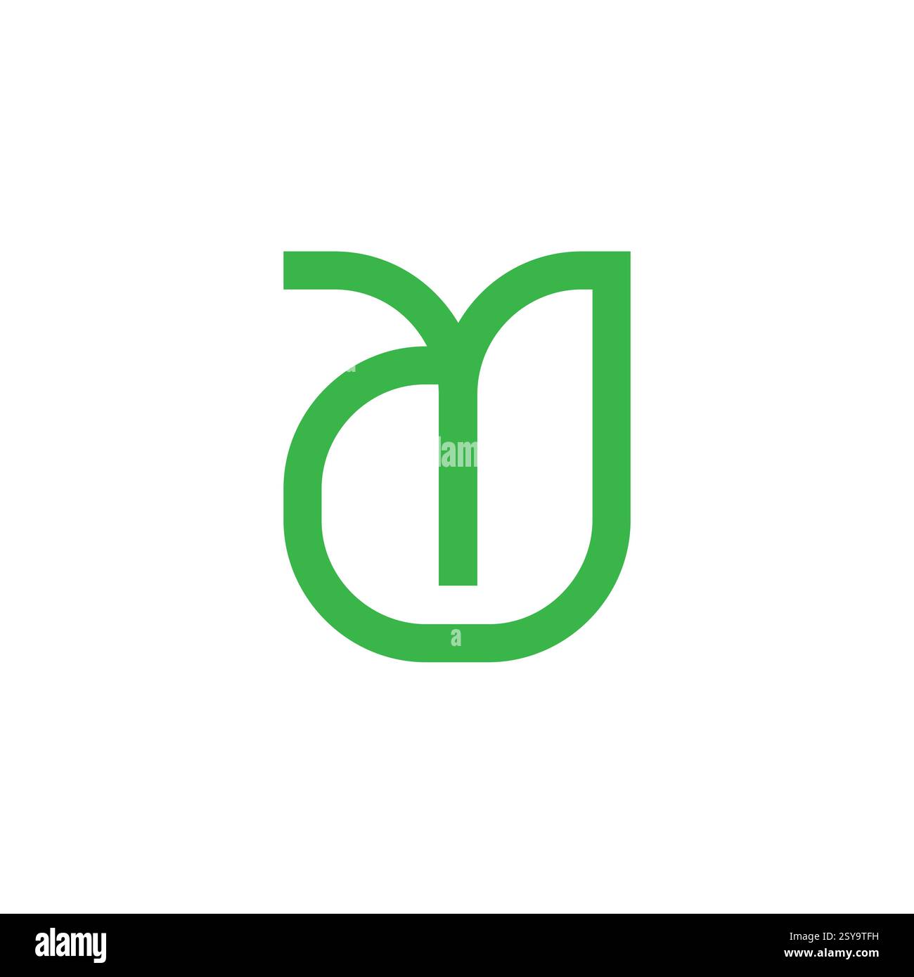 letters dy simple geometric lines logo vector Stock Vector
