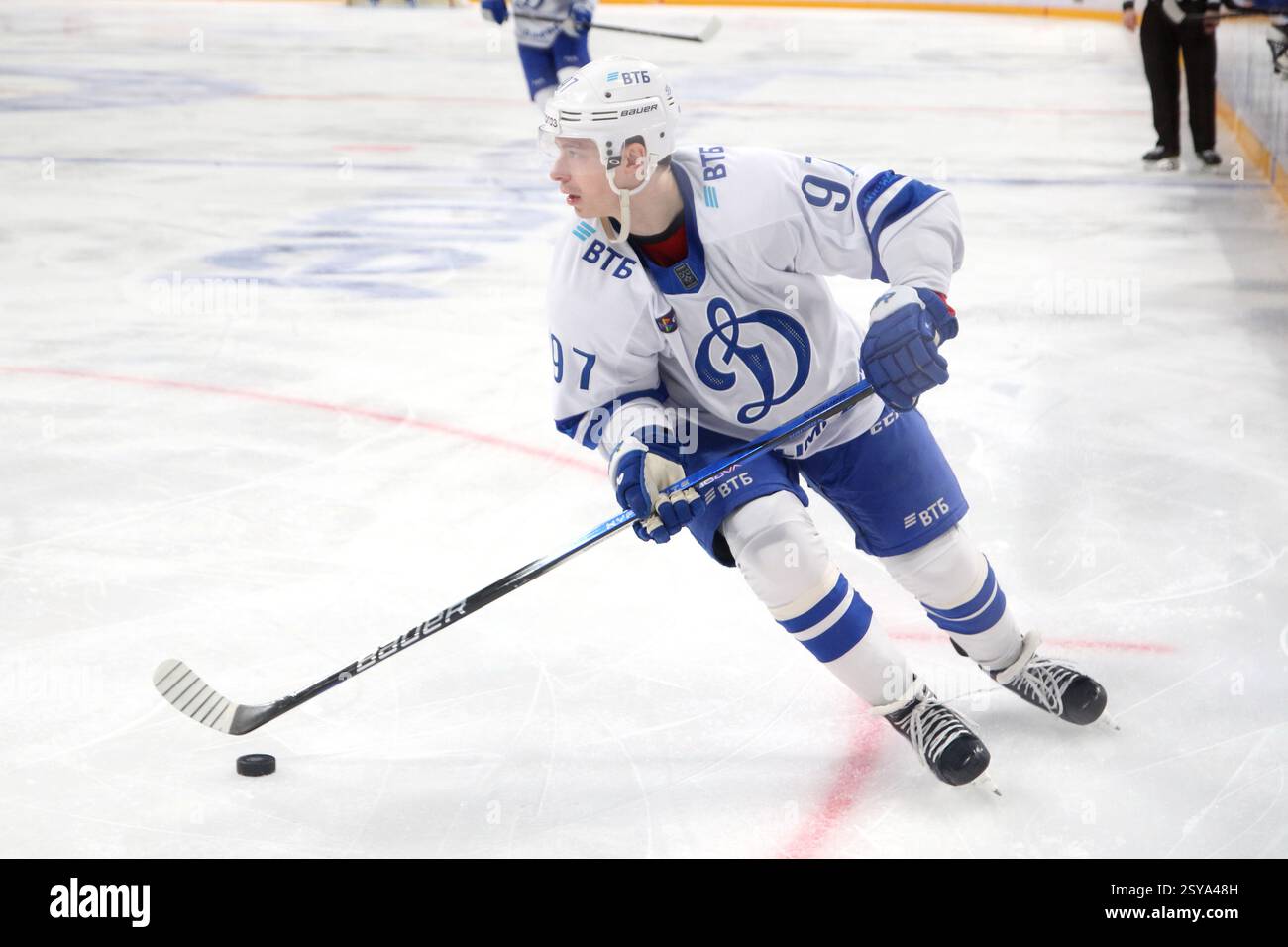 Nikita Gusev (97) of Dynamo Hockey Club seen in action during the ...