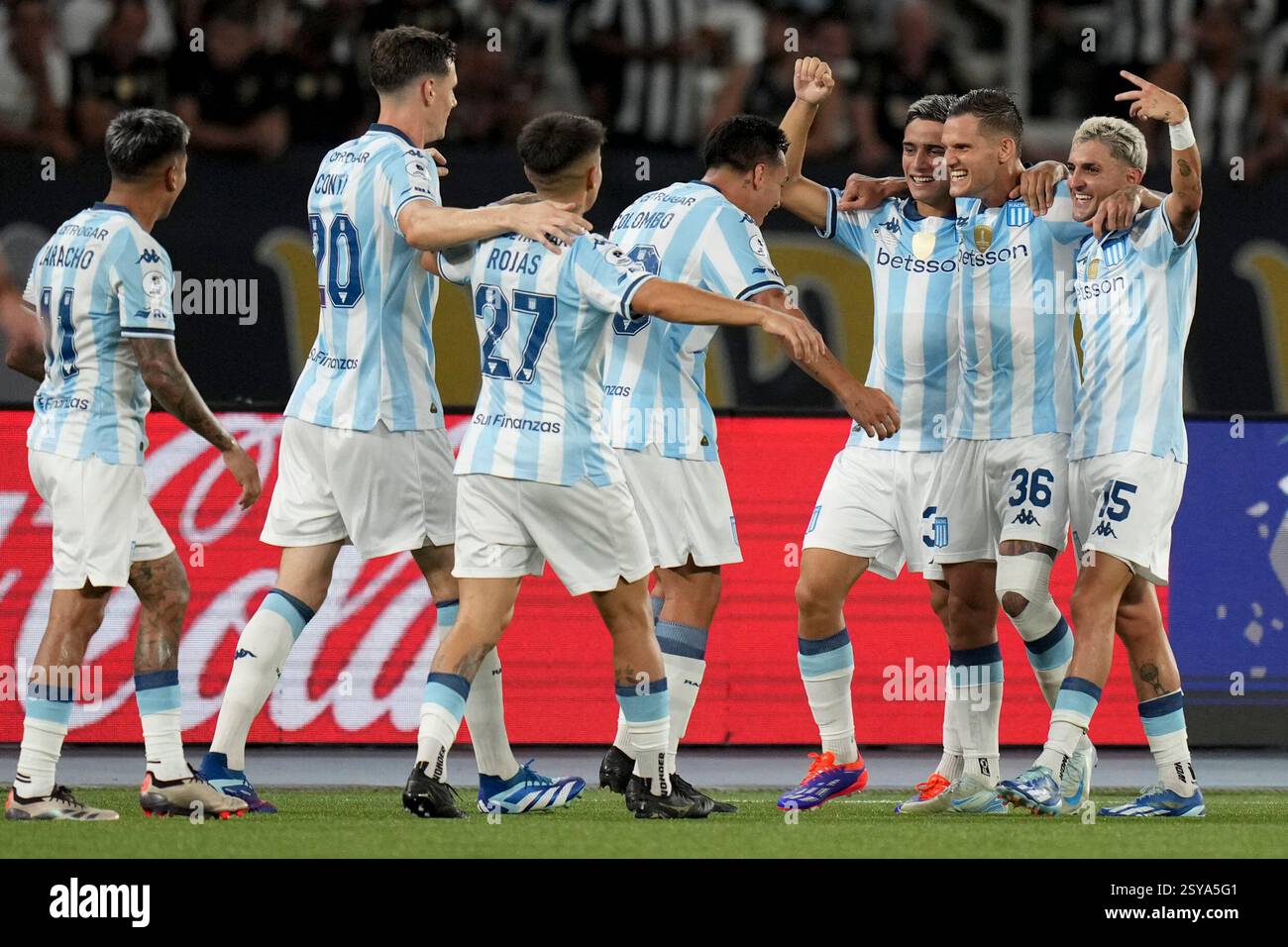 Zucullini Racing Bruno Zuculini of Argentina's Racing Club, second from right ...