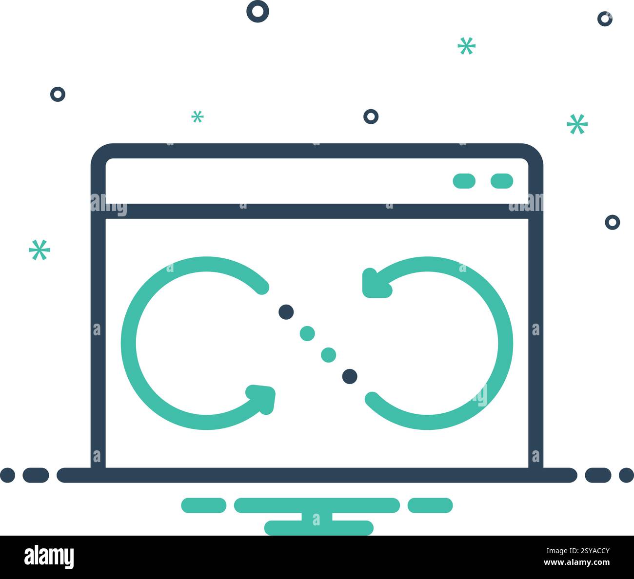 Synch icon Stock Vector Images - Alamy