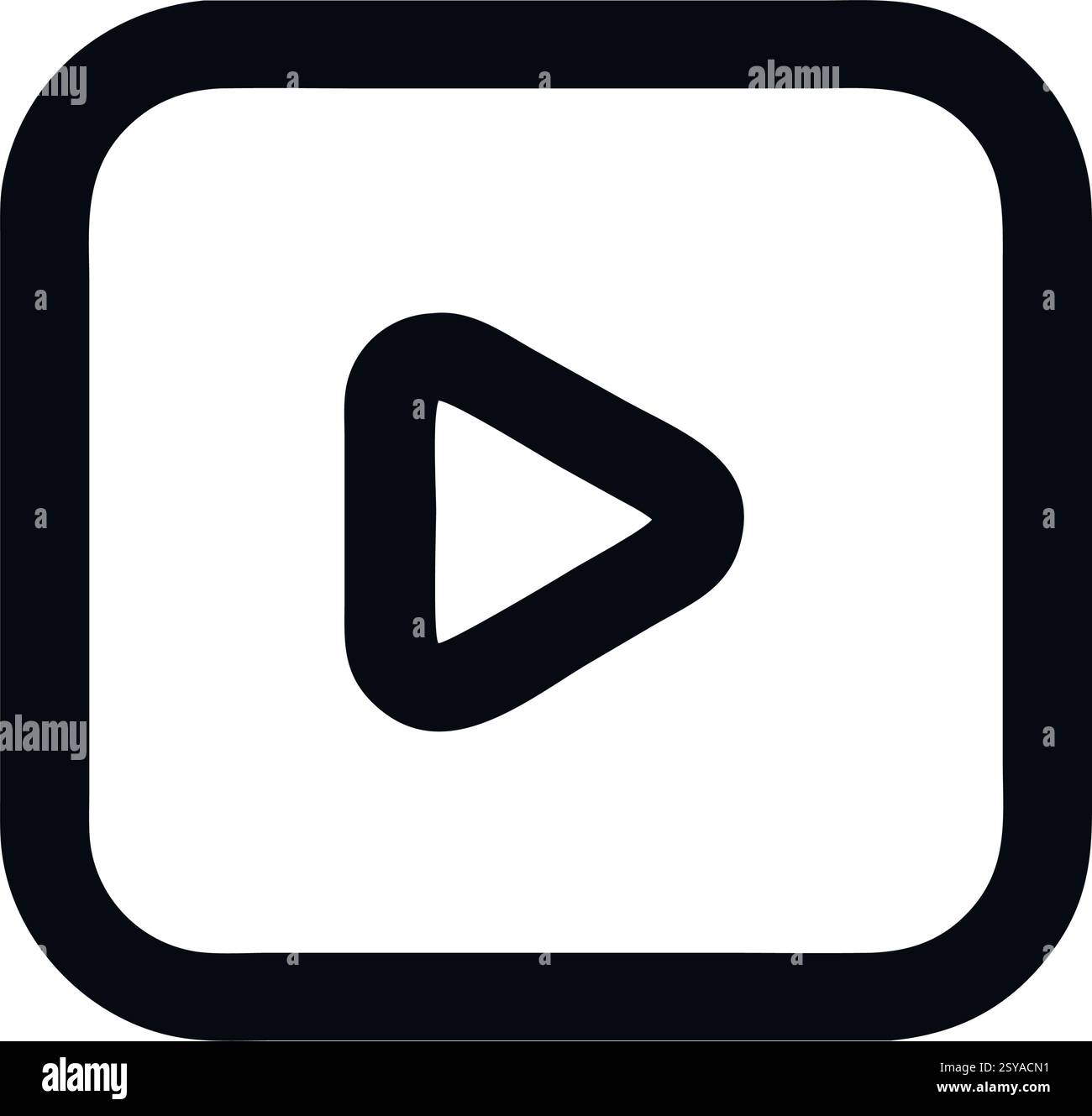 Minimalist white play button icon hi-res stock photography and images ...