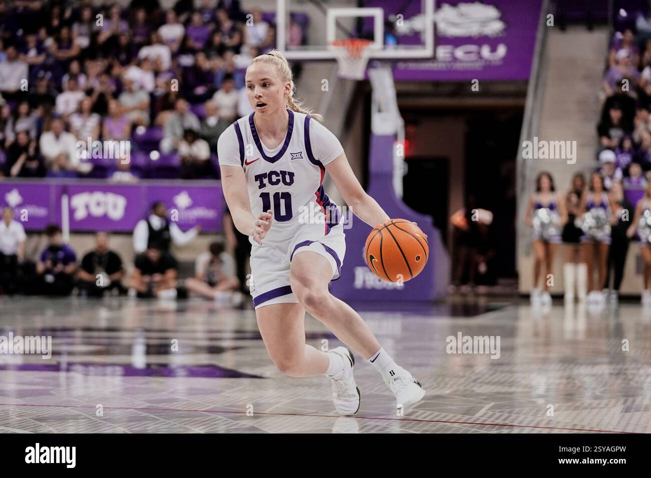 Hailey Guard TCU guard Hailey Van Lith prepares to shoot during an NCAA college ...