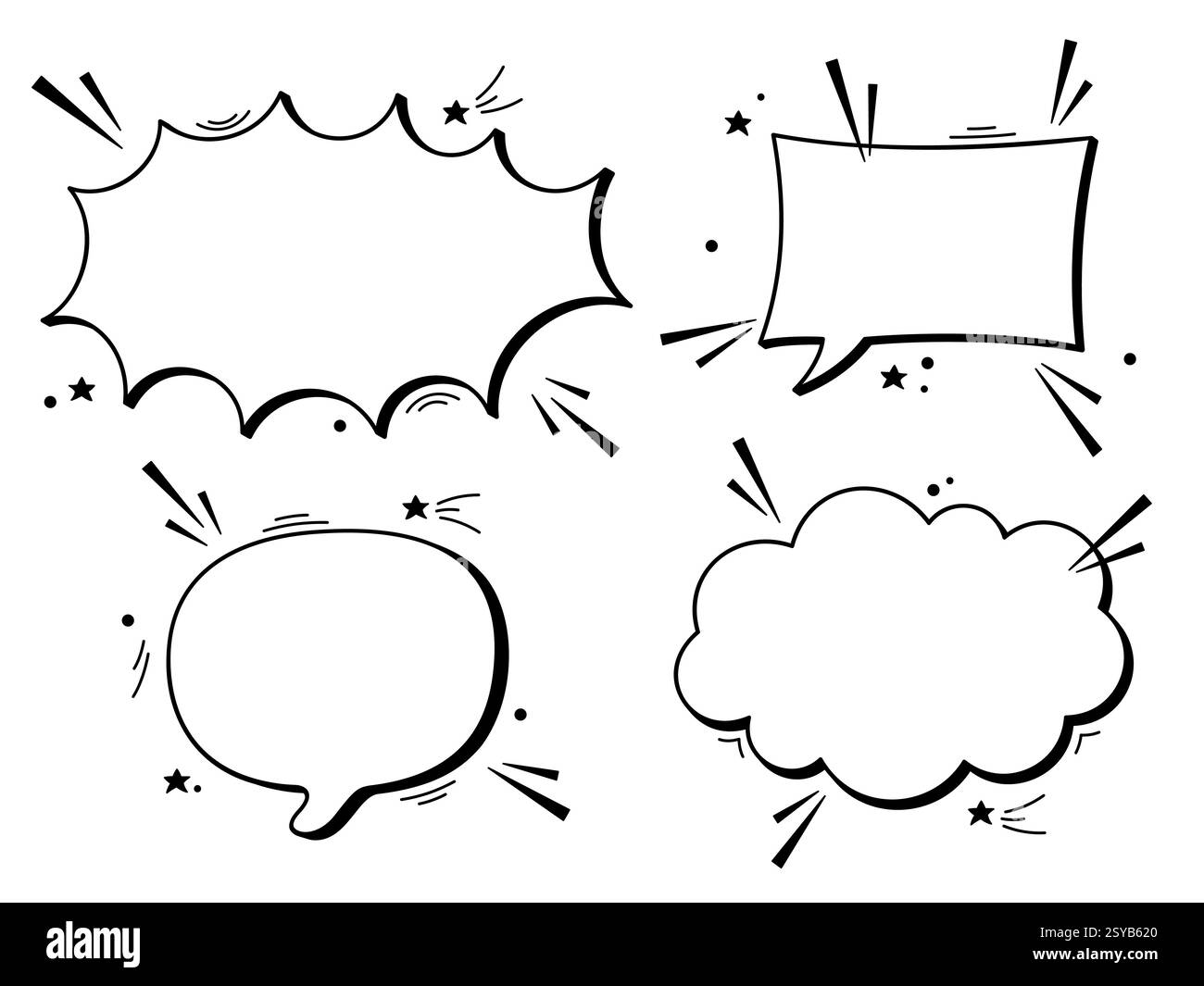 Cartoon clouds Black and White Stock Photos & Images - Alamy