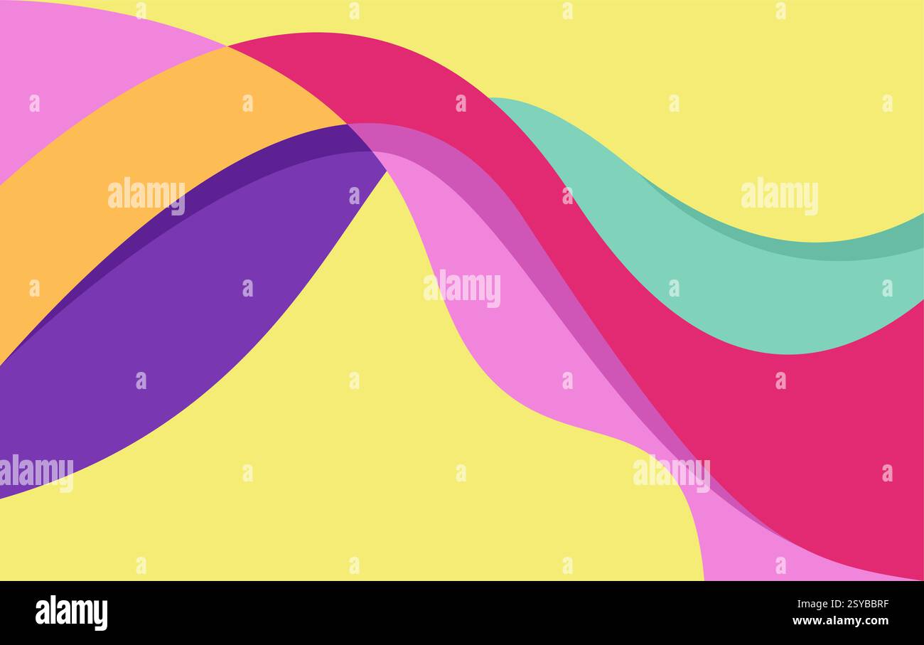 Abstract Colorful Fluid Wave Background Design Stock Vector Image & Art ...