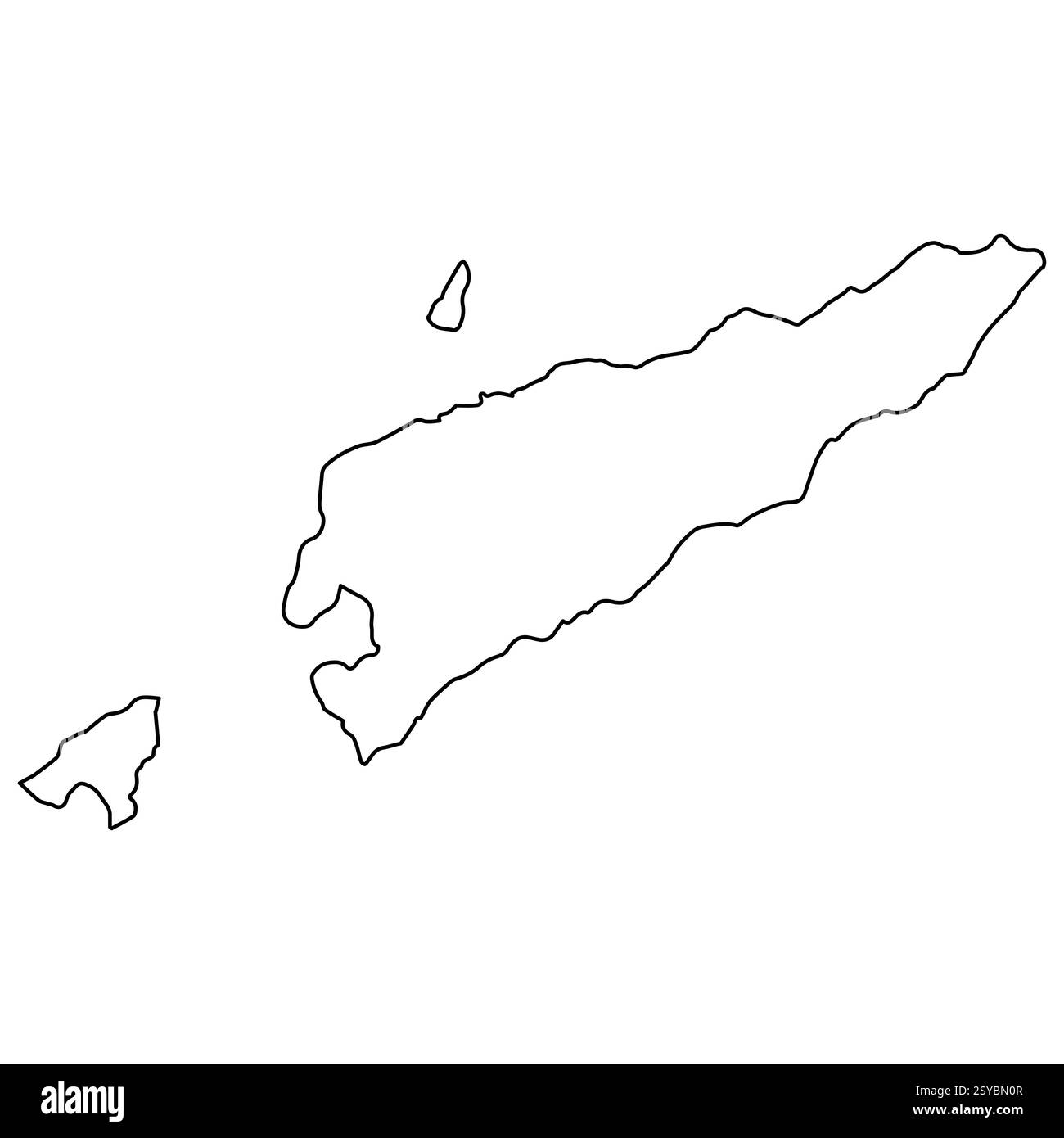 Sleek Timor Leste Outline, Minimalist Map in Black Silhouette Stock ...