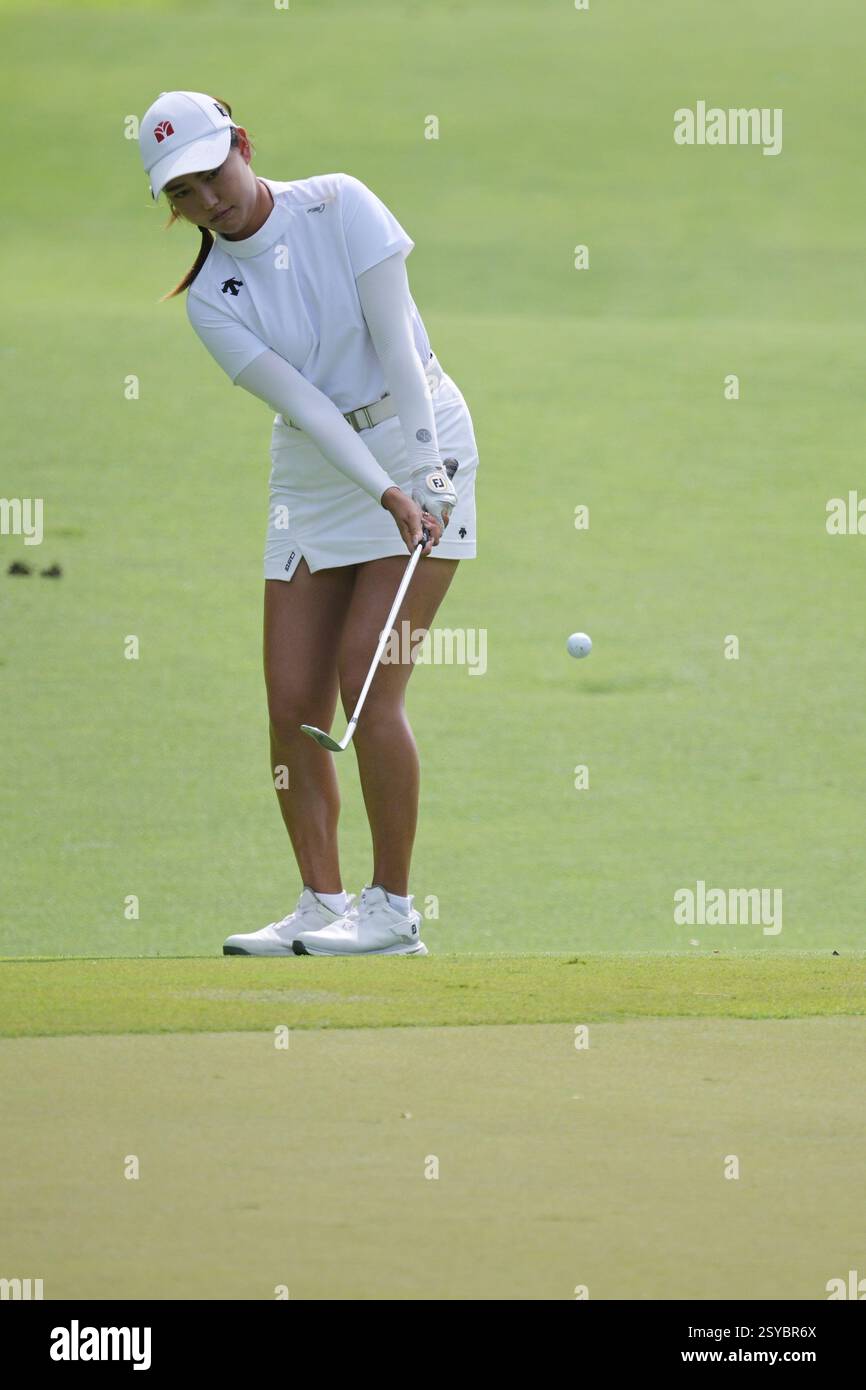 Singapore. 28th Feb, 2025. Wang Xinying of China competes during the ...