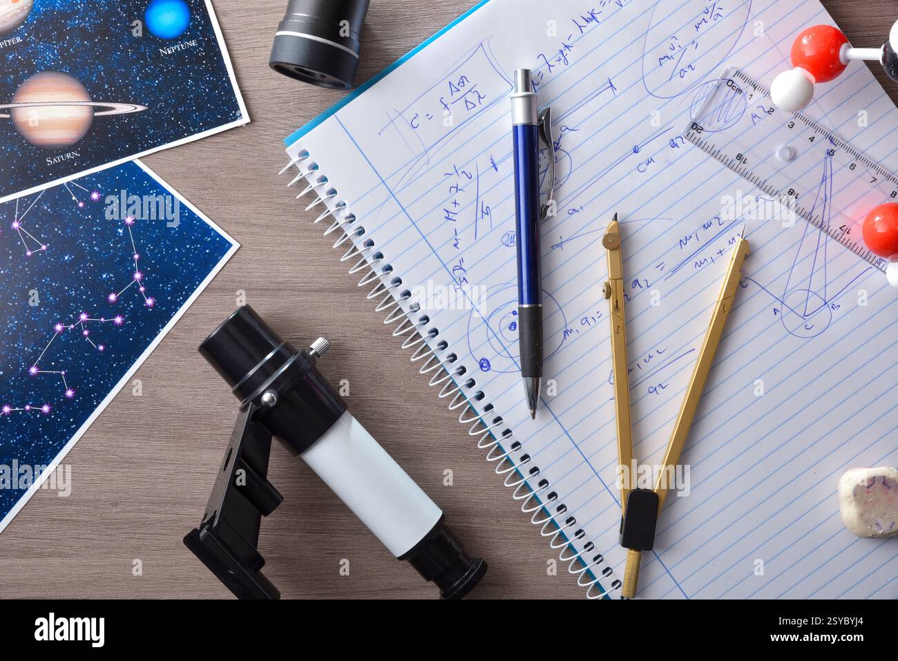 Astronomy Ruler Physics formulas hi-res stock photography and images - Alamy