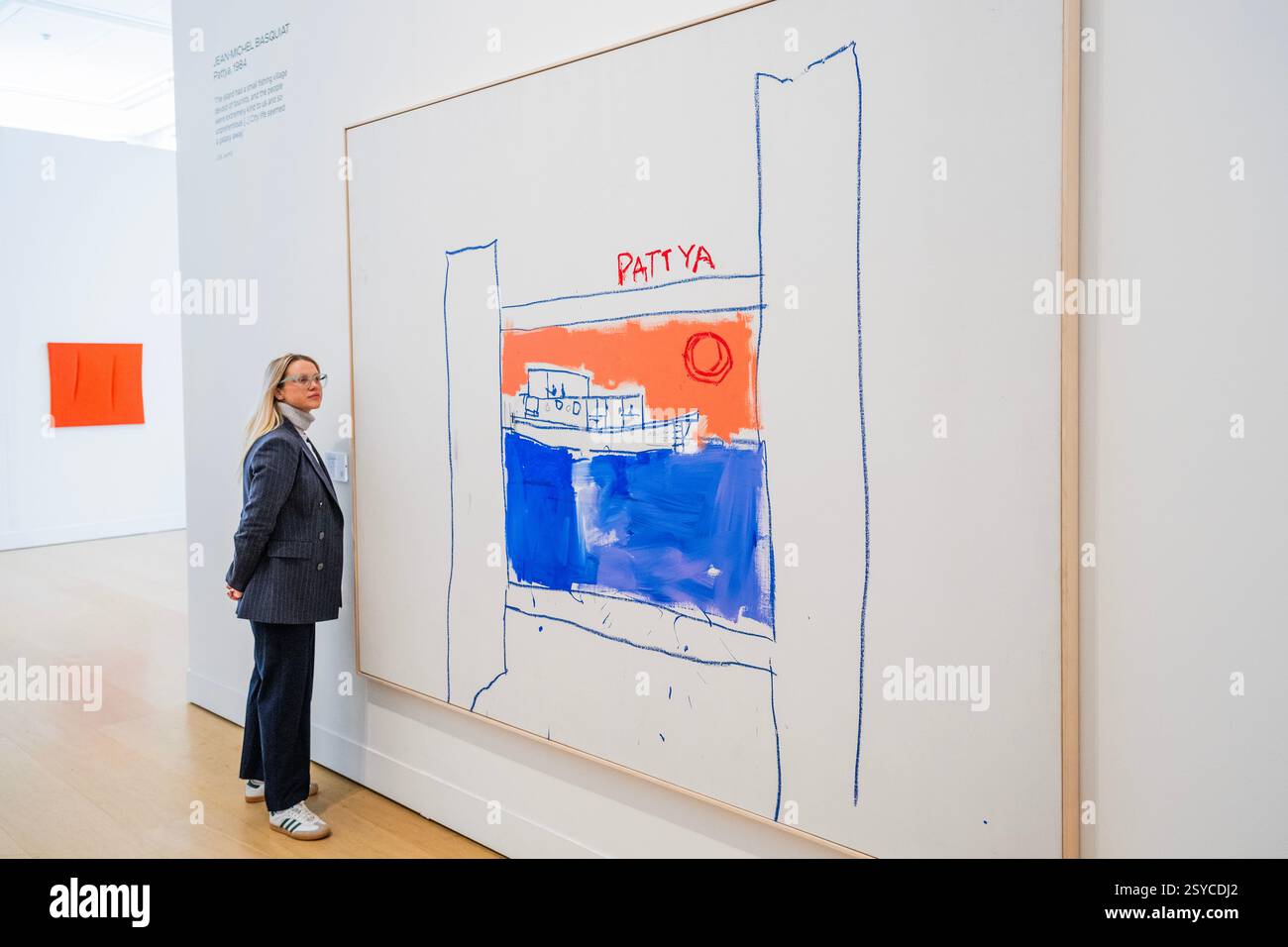 London UK 28th Feb 2025 Pattya By Jean Michel Basquiat Estimate London Uk 28th Feb 2025 Pattya By Jean Michel Basquiat Estimate 2000000 3000000 Phillips London Previews Its Modern Contemporary Art Auctions Which Take Place On 6 7 March 2025 Credit Guy Bellalamy Live News 2SYCDJ2