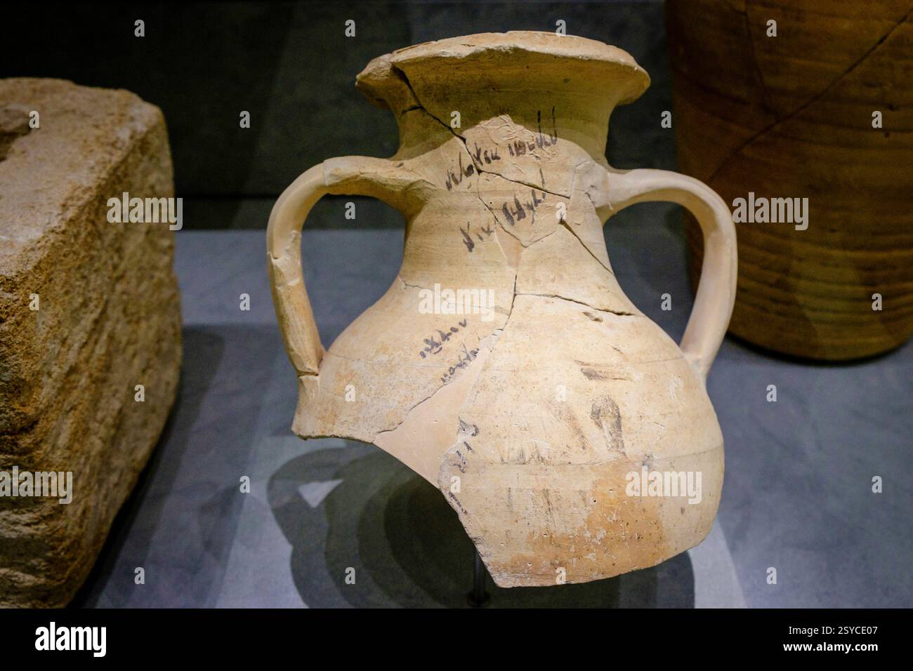 Jar used as a cinerary urn and decorated with proper names in neo-Punic ...