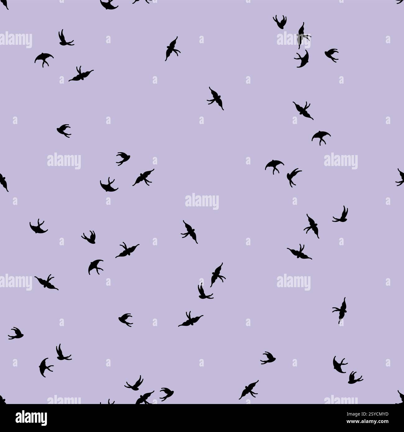 Swallows pattern seamless. Swallow background. Baby fabric background Stock Vector