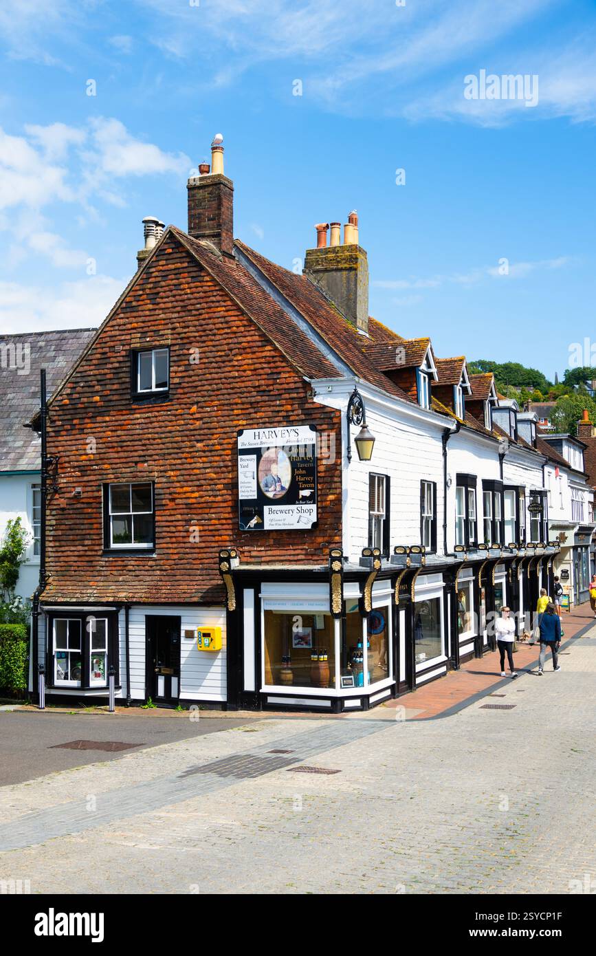 Streets of Lewes, East Sussex, England Stock Photo