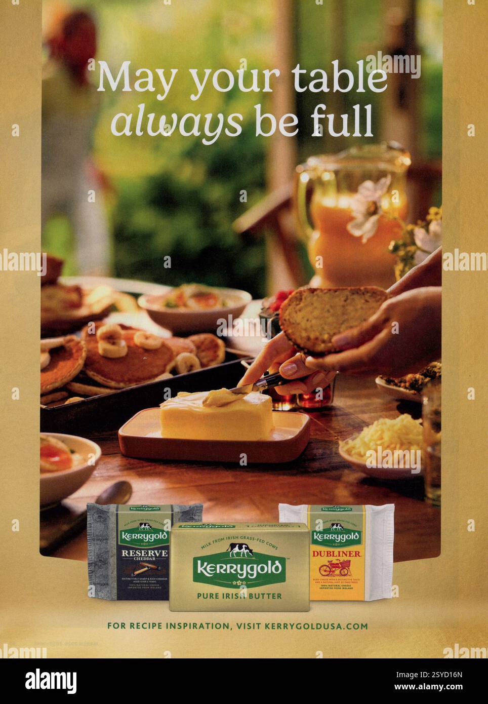 Lifestyle and Travel Magazine Advert, USA Stock Photo