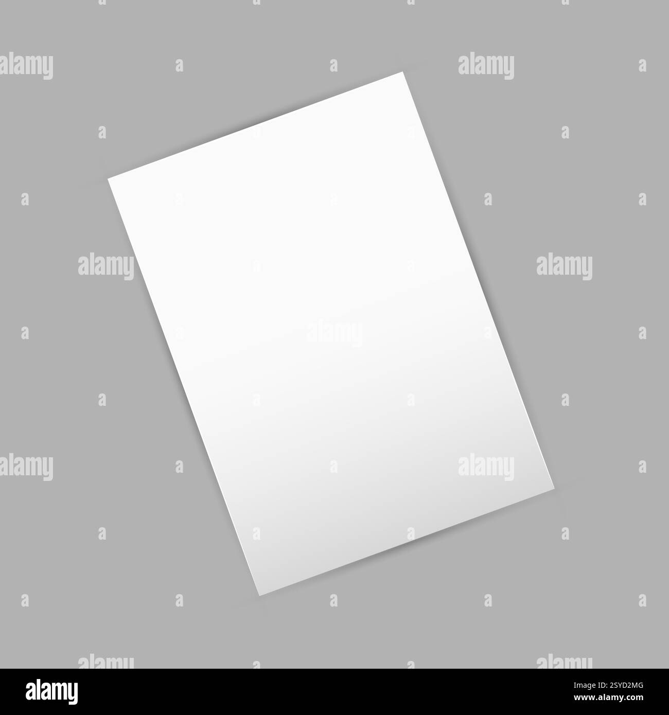 A blank sheet of paper. 3D realistic vector illustration Stock Vector ...