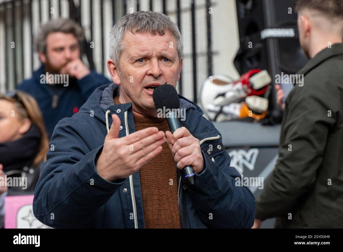 Dublin, Ireland – 28th February 2025 –People Before Profit TD Richard ...