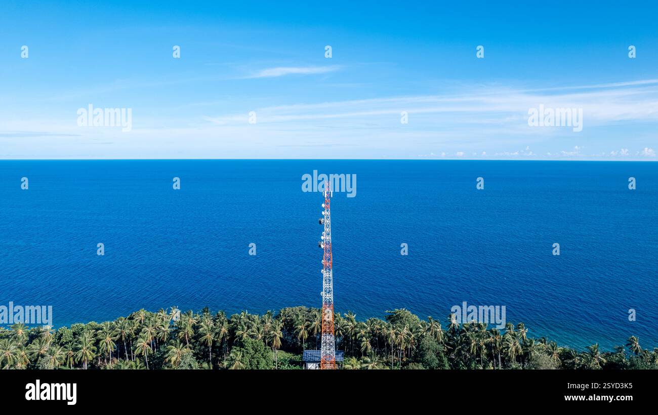 Aerial view remote beach lush hi-res stock photography and images - Alamy