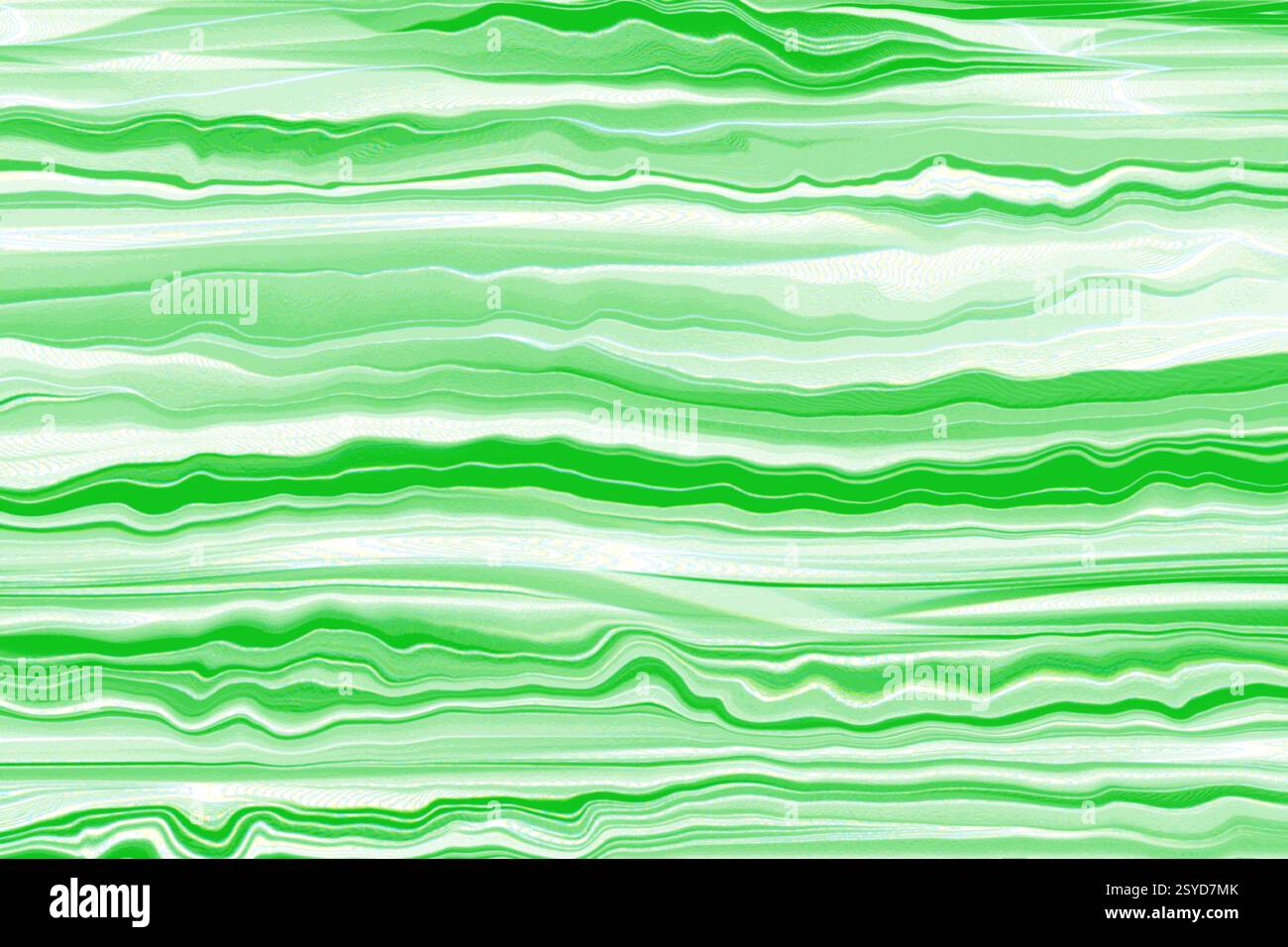 White Silk Texture with Emerald Green Lines. Stock Vector
