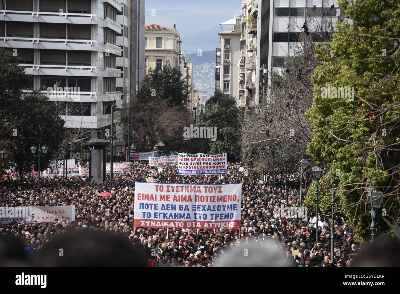 Athens Tempi Riots Athens, Greece. 28th Feb, 2025. Athens, Greece, February 28, 2025 ...