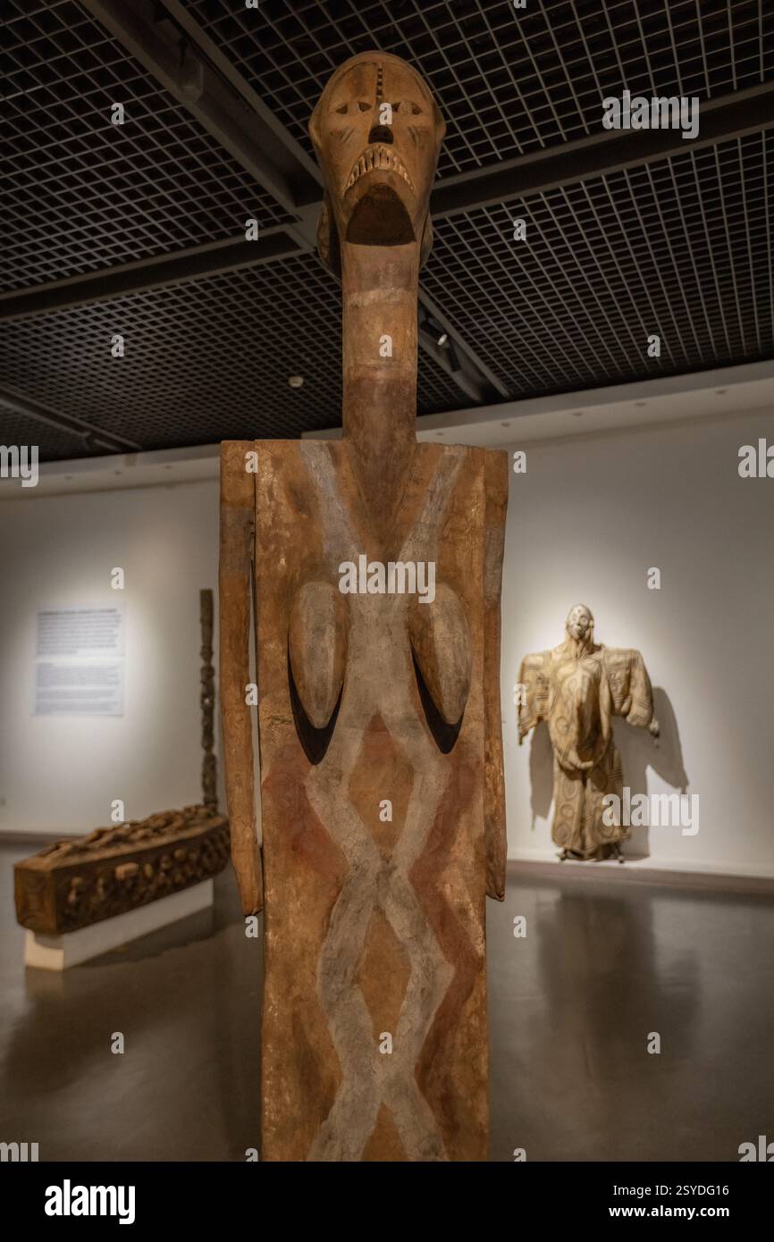 Old African wooden figurine used for tribal dance and rituals in ...