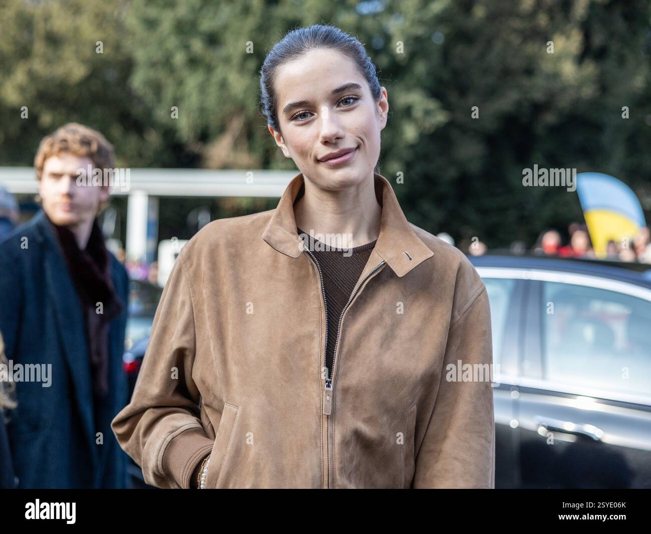 Ella Bleu Travolta at Tod's fashion show for Milano fashion week women