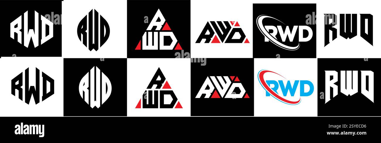 Icon Rwd Logo Rwd logo design hi-res stock photography and images - Alamy