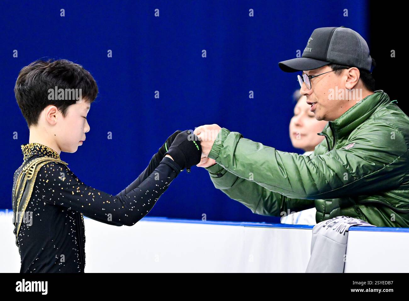 Jiarui LI (HKG), during Junior Men Free Skating, at the ISU World ...