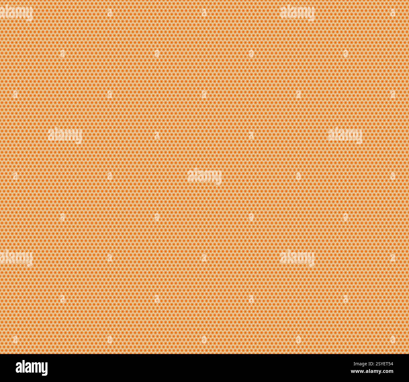 Hexagonal pattern background. Orange color on matching background. Bold ...