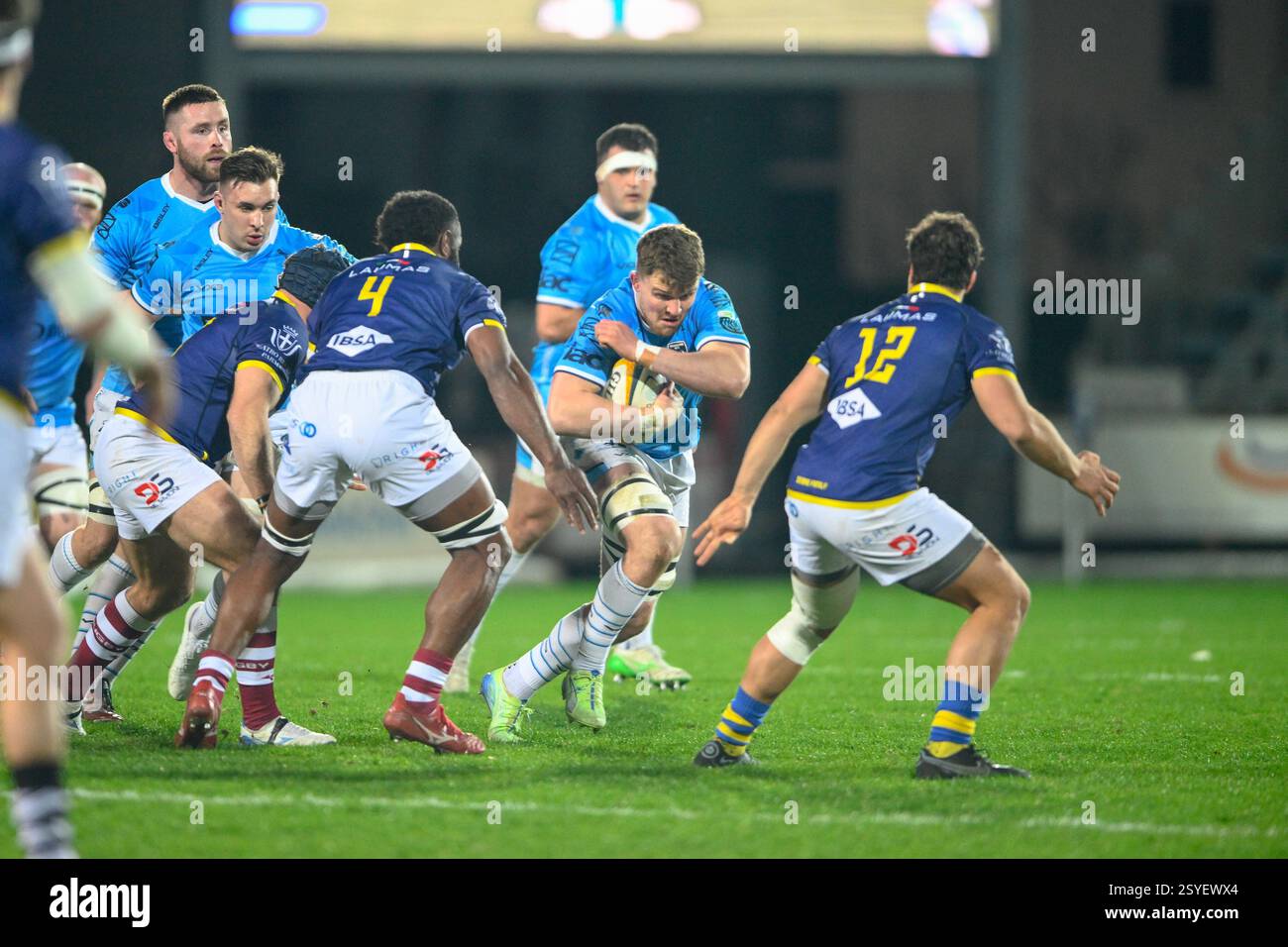 Lewis Perrin Rugby Shane Lewis - Hughes ( Dragons RFC ) during Zebre Parma vs Dragons ...