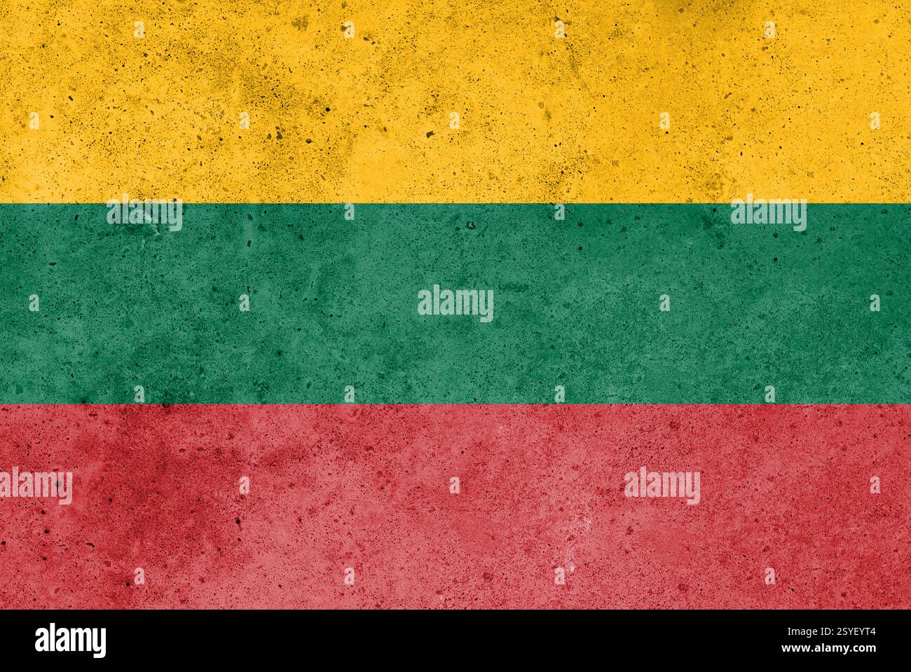 Flag of Lithuania painted on the concrete wall Stock Photo - Alamy