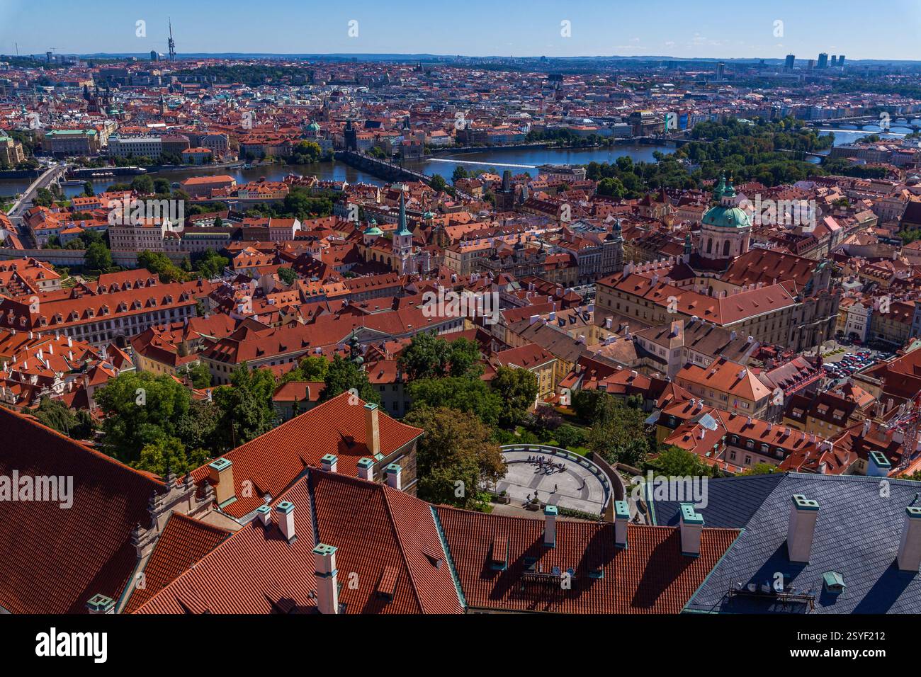 Aerial view roofed central hi-res stock photography and images - Alamy
