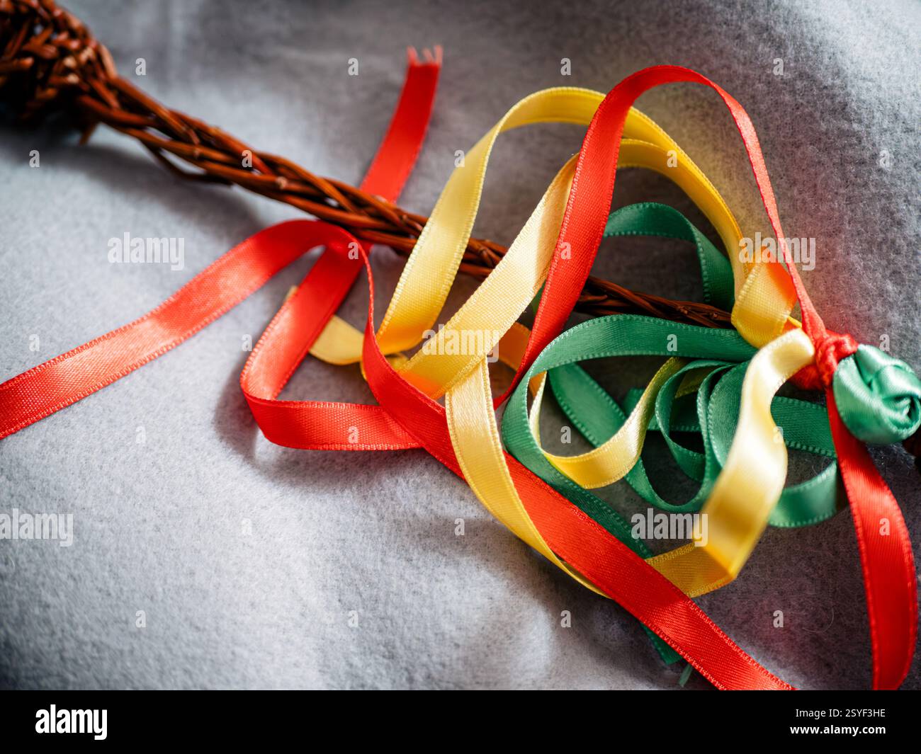 Easter Kourbash Decorated with Ribbons Stock Photo