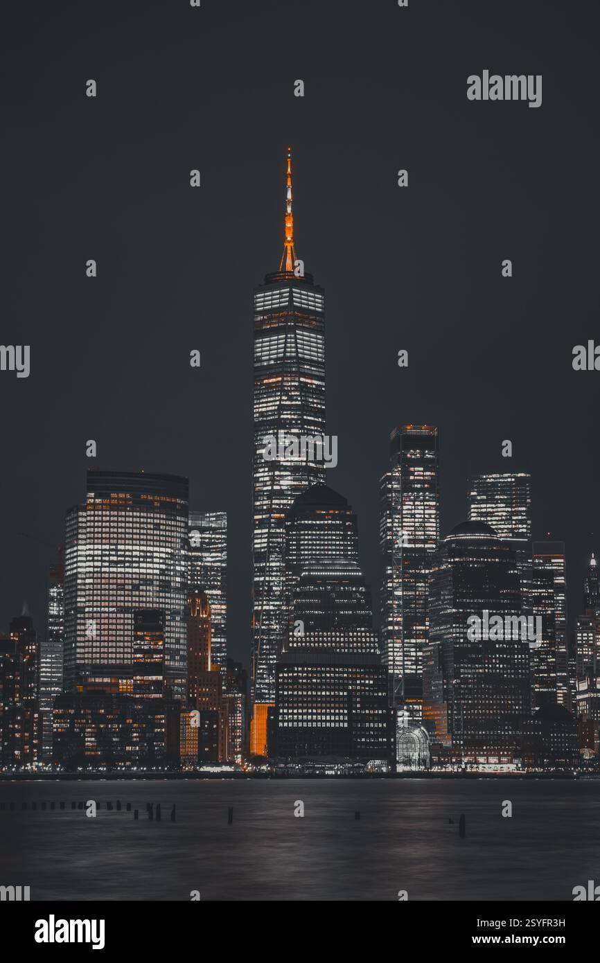 Balle de baseball souvenir grise avec skyline de New York