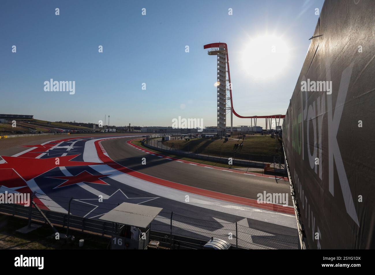 AUSTIN, TX - FEBRUARY 28: A general view of turns 16 and 17 with the ...