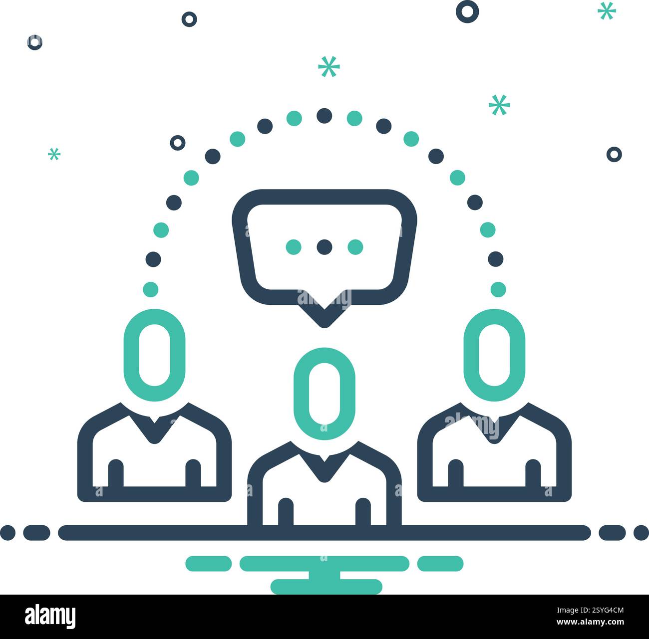 Icon for socializing, society Stock Vector