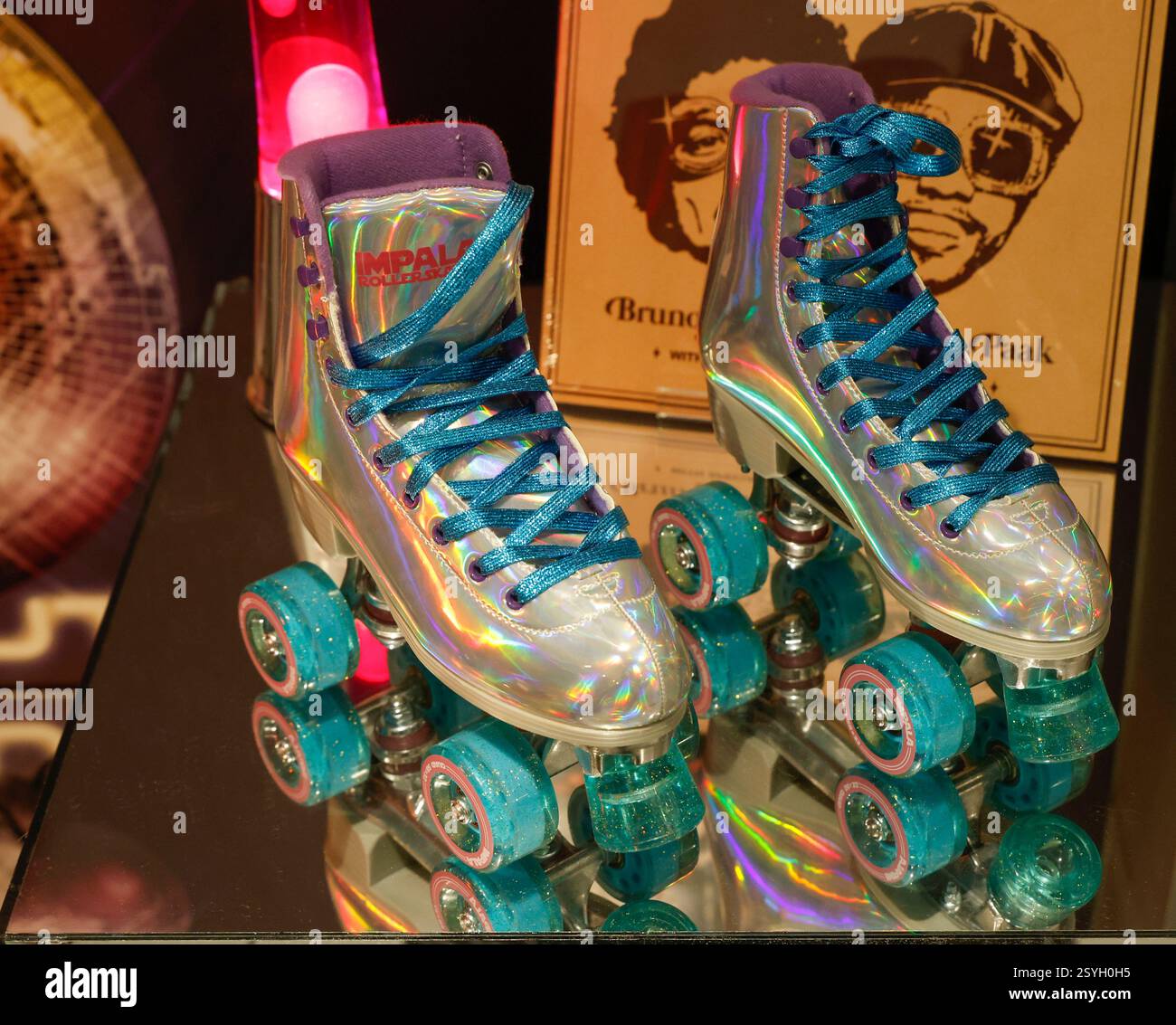 Rollers Disco Vintage Skootskates Années 70 - Plateforme, Roues Amovibles - Taille Estimée 8 US Femme