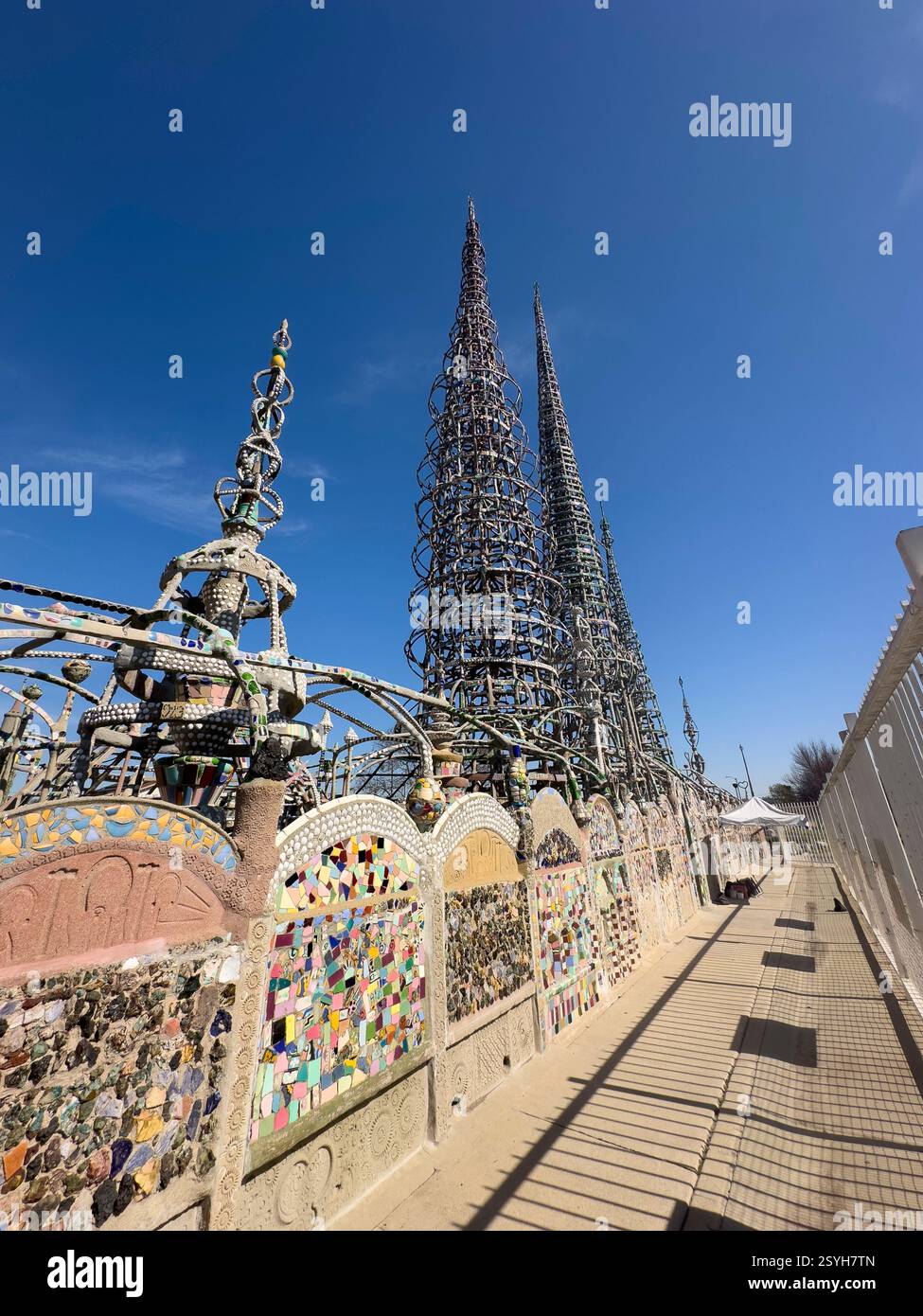 Simon Rodea The WATTS TOWERS Historical site also known as Towers of Simon Rodia ...