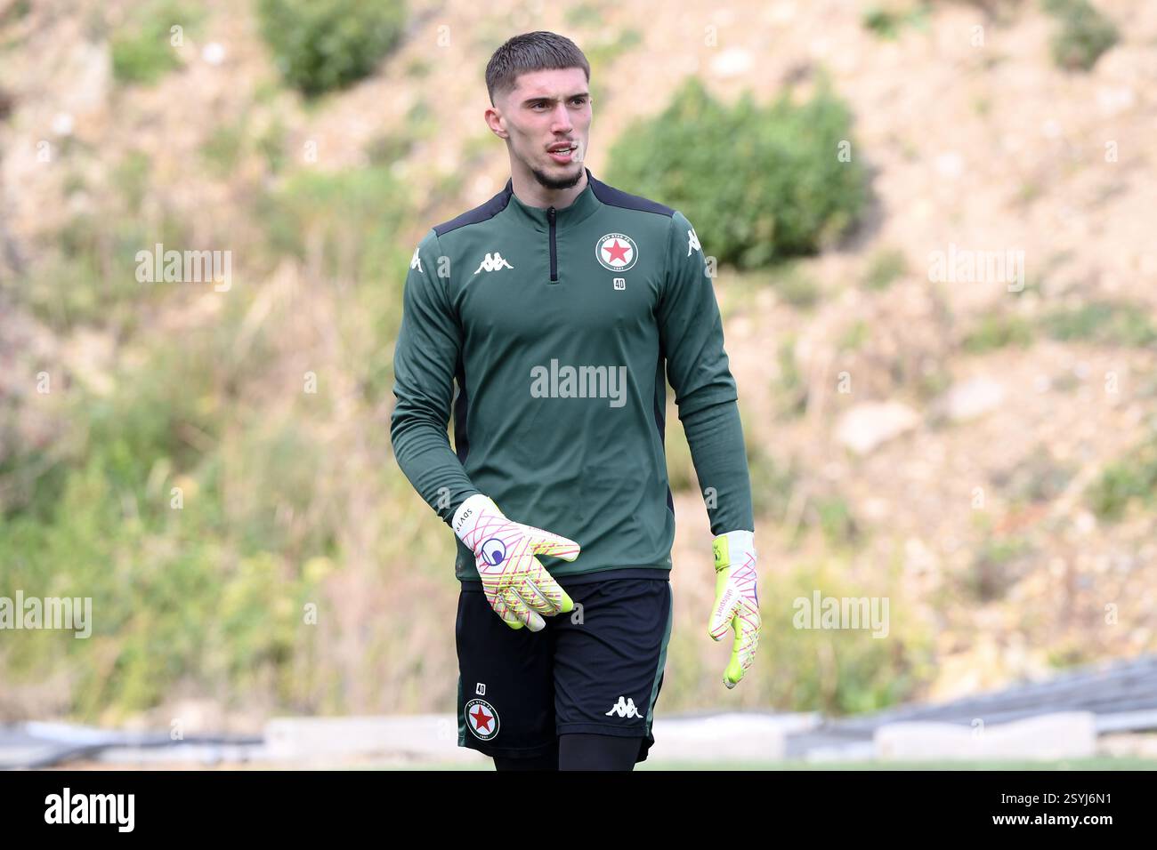 40 Robin RISSER (red) during the Ligue 2 BKT match between Red Star and ...
