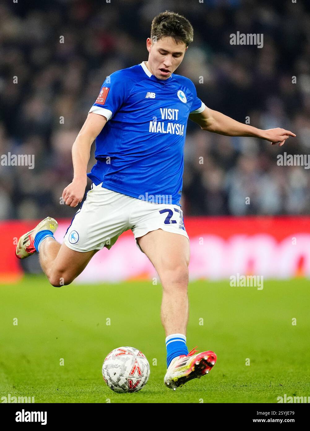 Cardiff City's Rubin Colwill during the Emirates FA Cup fifth round ...