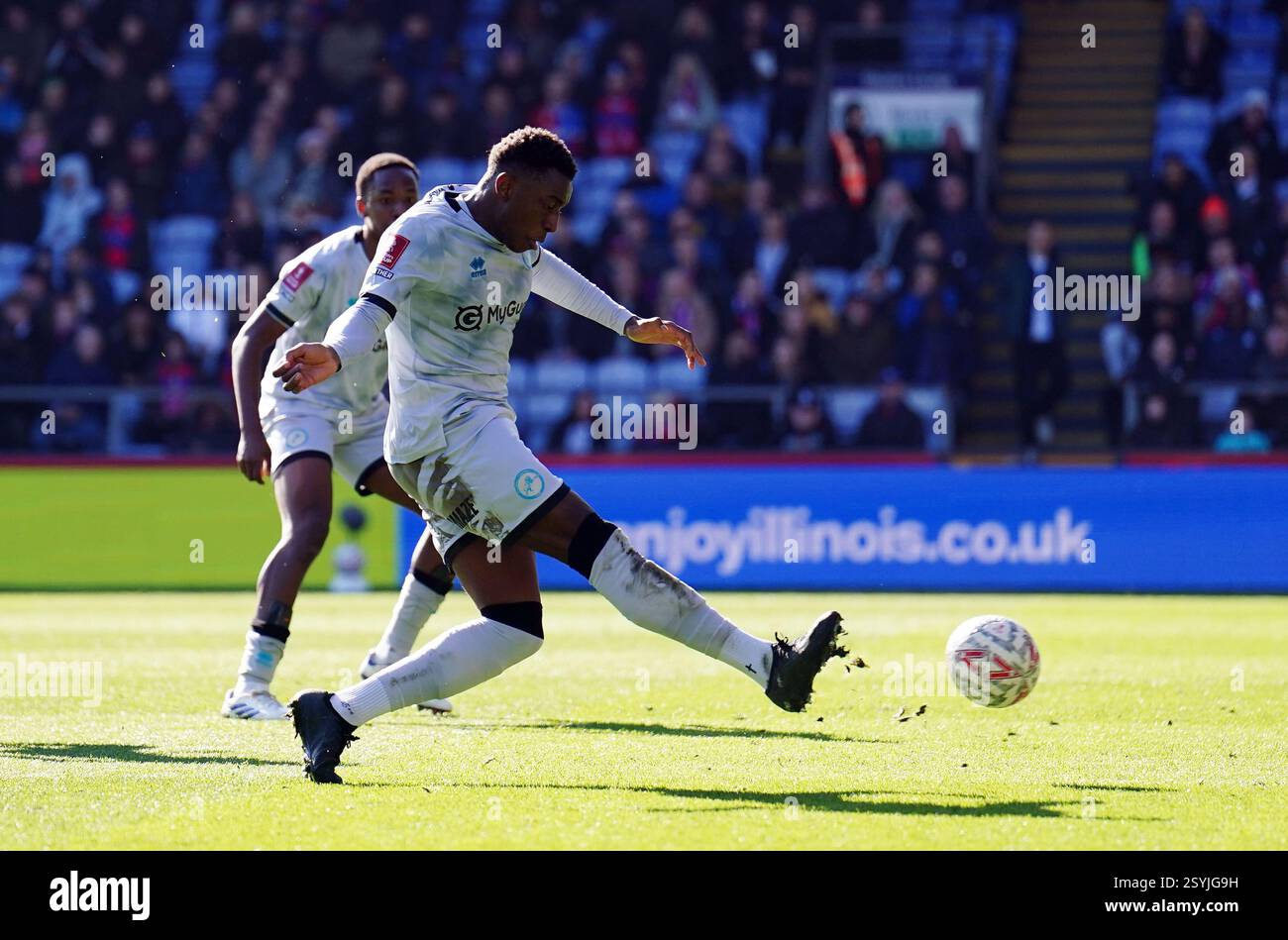 Wes Harding Millwall's Wes Harding scores their side's first goal of the game ...