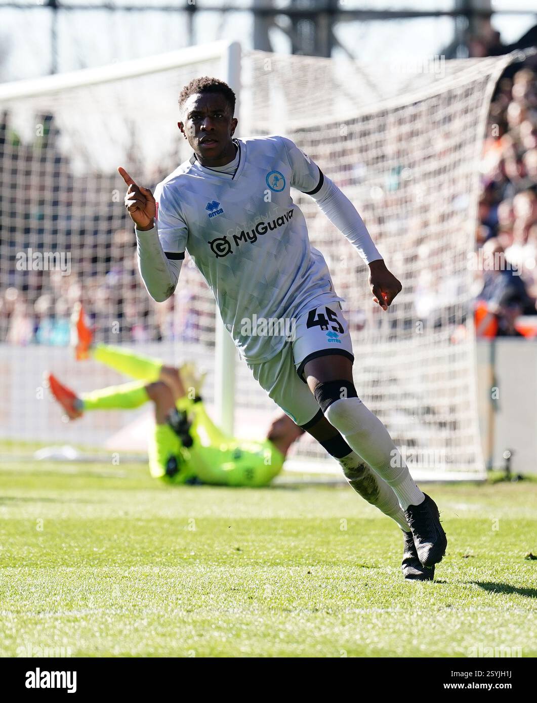 Wes Harding Millwall's Wes Harding celebrates scoring their side's first goal of ...