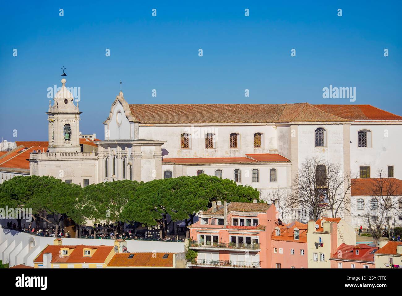 The view of Church of St. Vincent de from Castelo de S. Jorge is ... - Offering A Panoramic View Of
