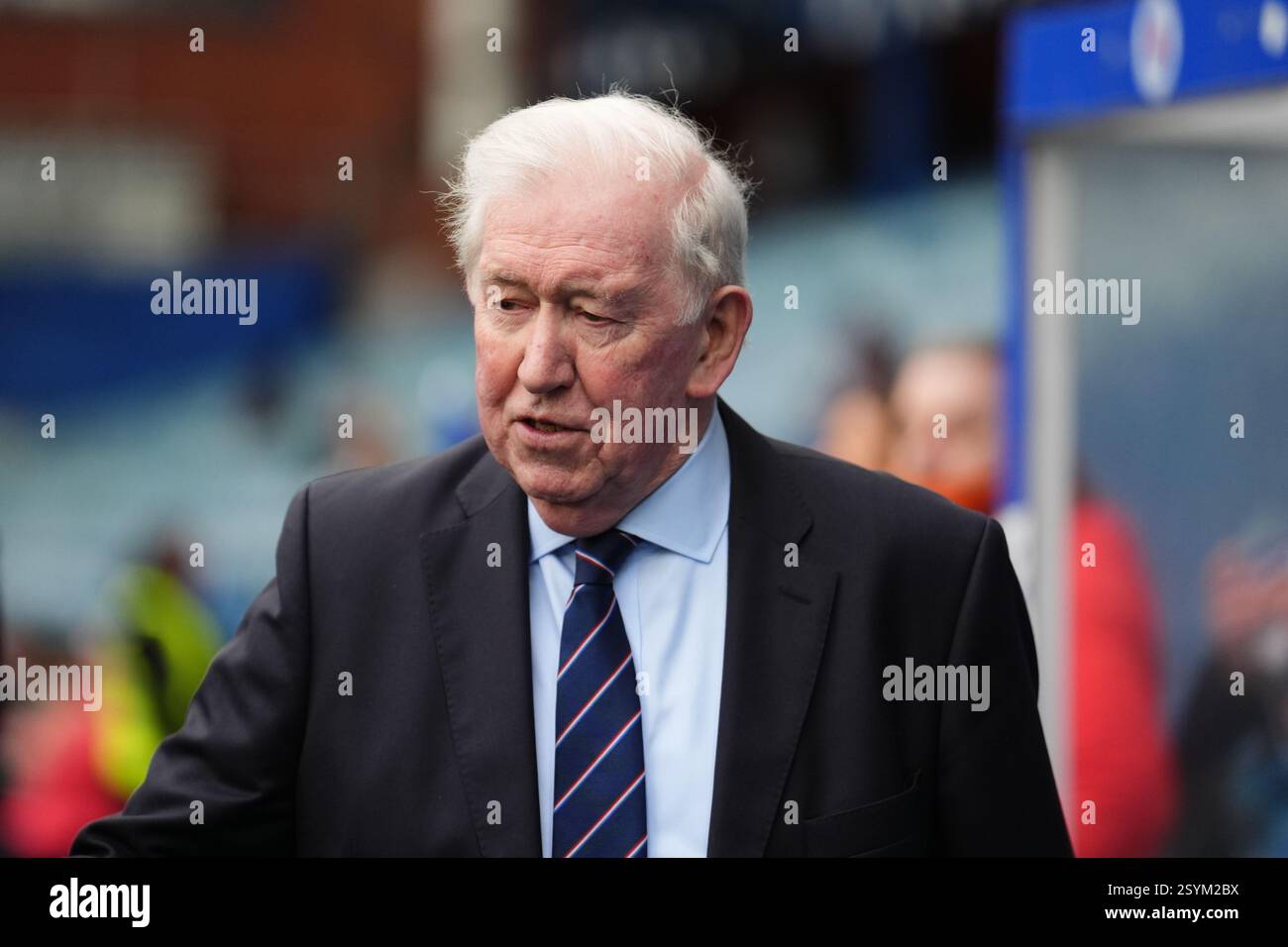 Former Rangers player John Greig ahead of the William Hill Premiership ...