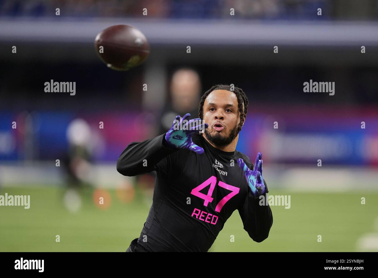 Jaylen Reed Position Penn State defensive back Jaylen Reed runs a drill at the NFL football ...