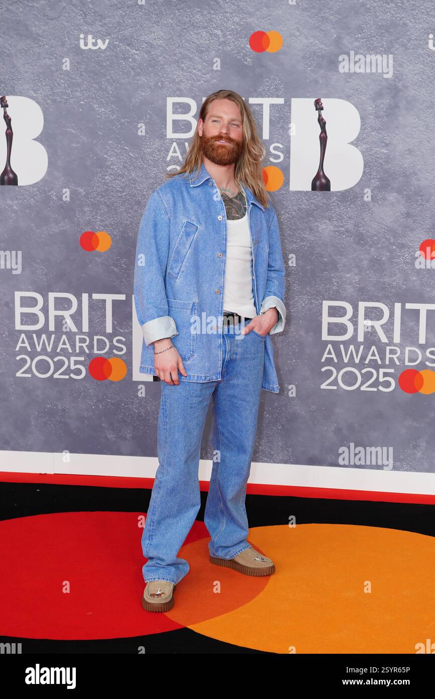 Sam Ryder O2 Postre Sam Ryder arriving for The BRIT Awards 2025 at London's O2 Arena ...